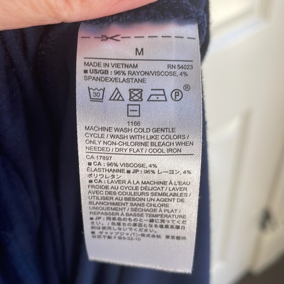 Banana Republic Navy Blue t-shirt type dress. Size medium - Picture 6 of 7